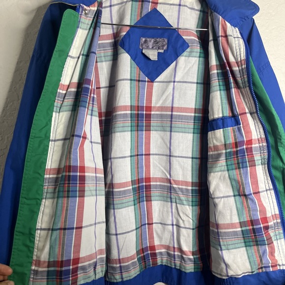 Vintage Men's Kensington Collection Windbreaker w/ Stow-Away Hood, Size L - Picture 4 of 7